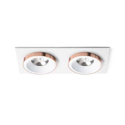 SHARM SQ II | dubbele vierkante inbouwspot | 2x 10 W 1800 lm 3000K | 9 kleuren