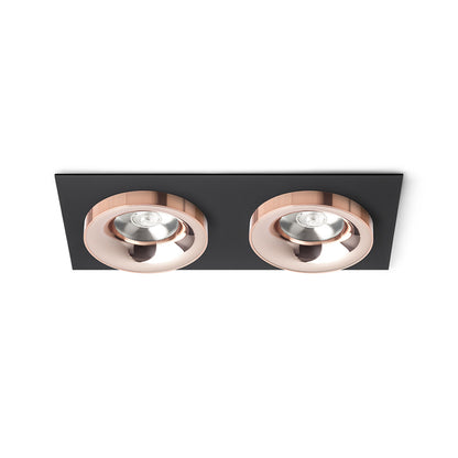 SHARM SQ II | dubbele vierkante inbouwspot | 2x 10 W 1800 lm 3000K | 9 kleuren