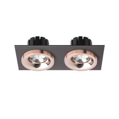 SHARM SQ II | dubbele vierkante inbouwspot | 2x 10 W 1800 lm 3000K | 9 kleuren