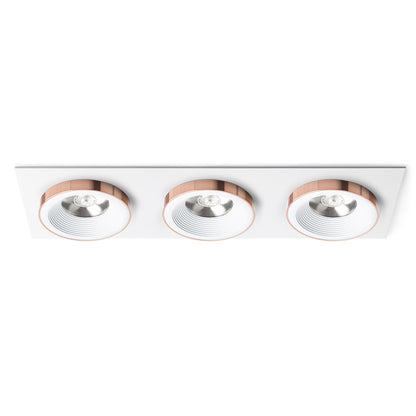 SHARM SQ III | drievoudige vierkante inbouwspot | 3x 10 W 2700 lm 3000K | 9 kleuren