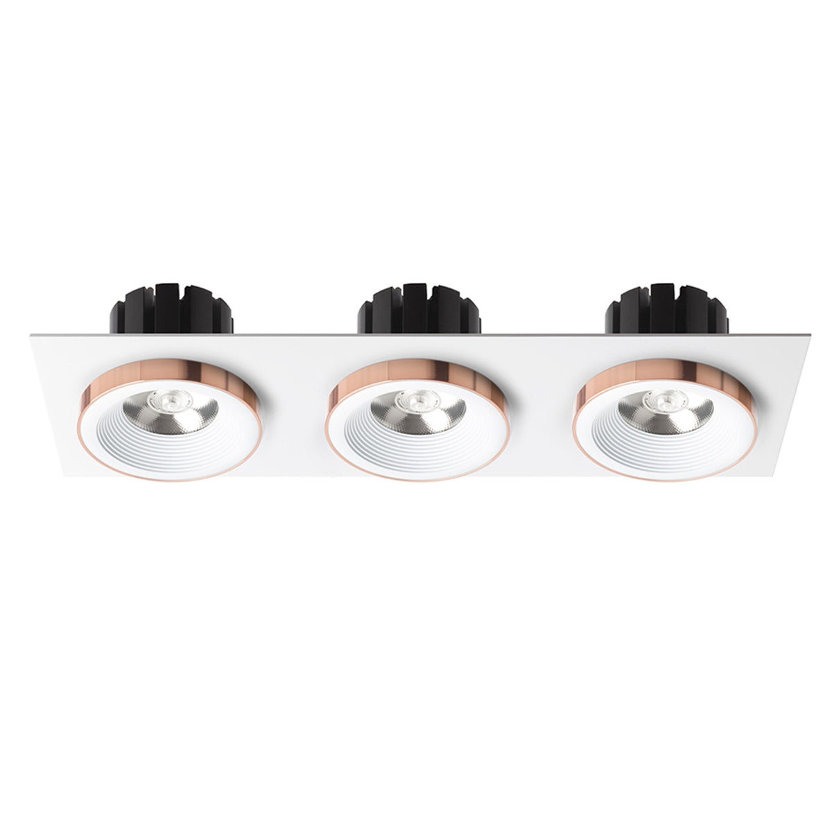 SHARM SQ III | drievoudige vierkante inbouwspot | 3x 10 W 2700 lm 3000K | 9 kleuren