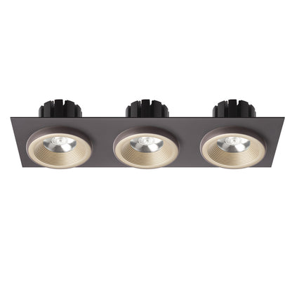 SHARM SQ III | drievoudige vierkante inbouwspot | 3x 10 W 2700 lm 3000K | 9 kleuren