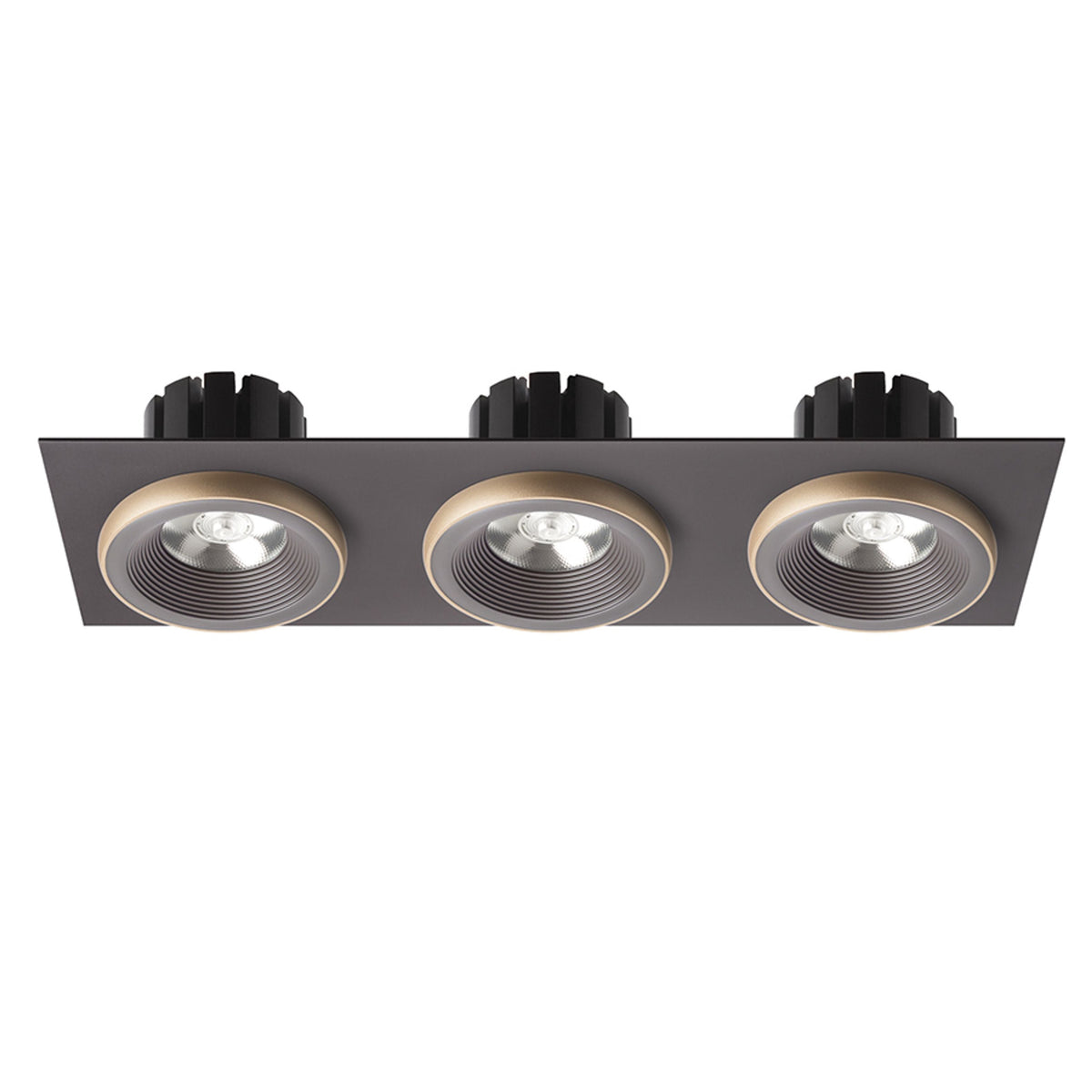 SHARM SQ III | drievoudige vierkante inbouwspot | 3x 10 W 2700 lm 3000K | 9 kleuren