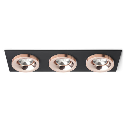 SHARM SQ III | drievoudige vierkante inbouwspot | 3x 10 W 2700 lm 3000K | 9 kleuren