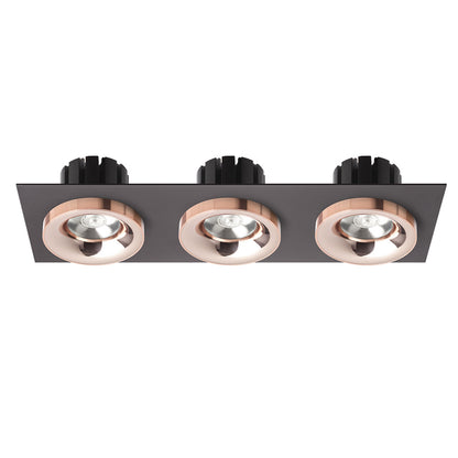 SHARM SQ III | drievoudige vierkante inbouwspot | 3x 10 W 2700 lm 3000K | 9 kleuren