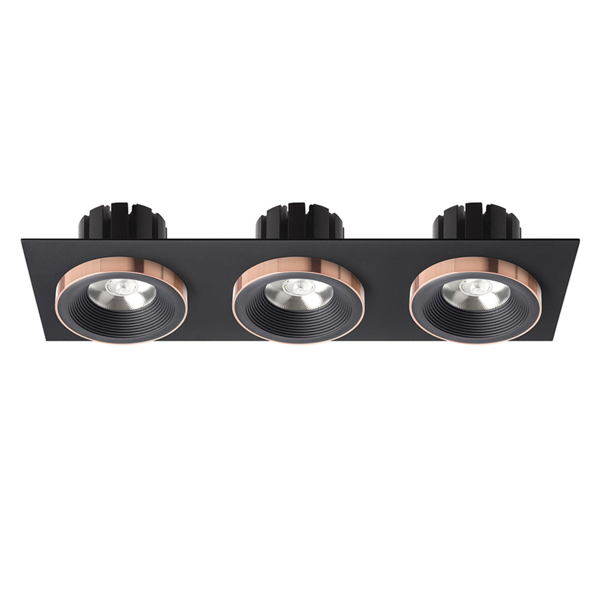 SHARM SQ III | drievoudige vierkante inbouwspot | 3x 10 W 2700 lm 3000K | 9 kleuren