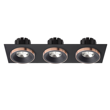 SHARM SQ III | drievoudige vierkante inbouwspot | 3x 10 W 2700 lm 3000K | 9 kleuren