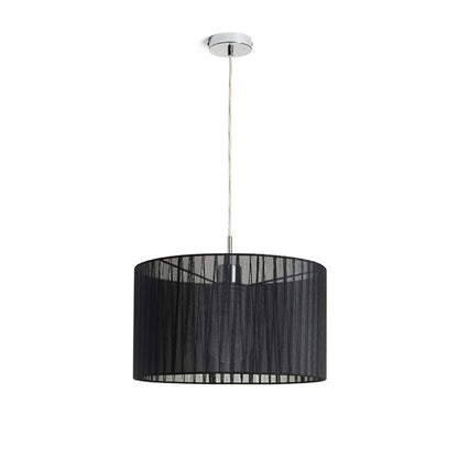 GLAMOUR 35/20 | hanglamp met lintenkap | E27 | zwart | met of zonder lichtbron