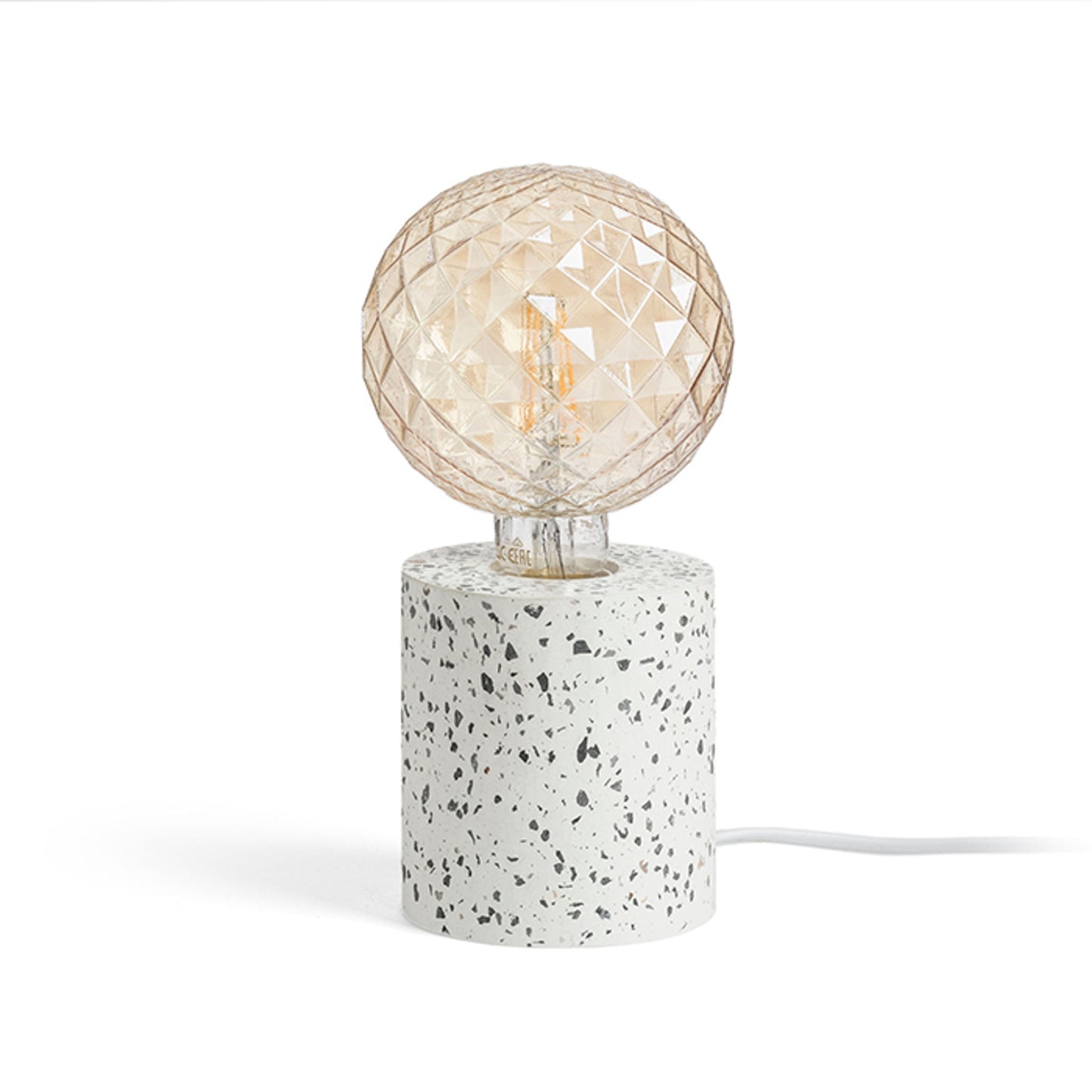 CAMINO | betonnen tafellampvoet terrazzo | E27 max 15W | 10,8 cm