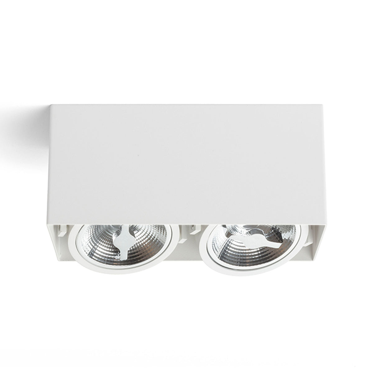 JAMES II | dubbele opbouwspot | LED 15W 1600lm 3000K | dimbaar | mat wit