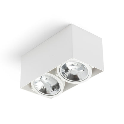 JAMES II | dubbele opbouwspot | LED 15W 1600lm 3000K | dimbaar | mat wit