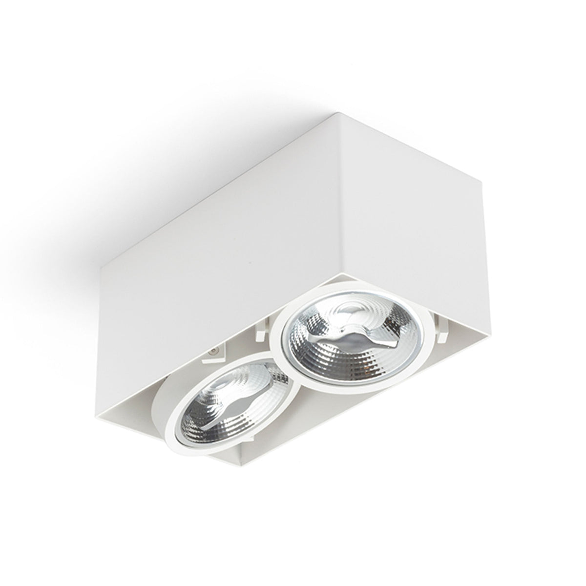 JAMES II | dubbele opbouwspot | LED 15W 1600lm 3000K | dimbaar | mat wit