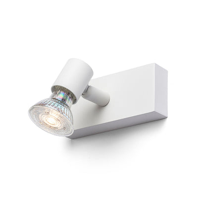 TRICA I | minimalist metal wall spotlight | GU10 | white or black | with or without light source