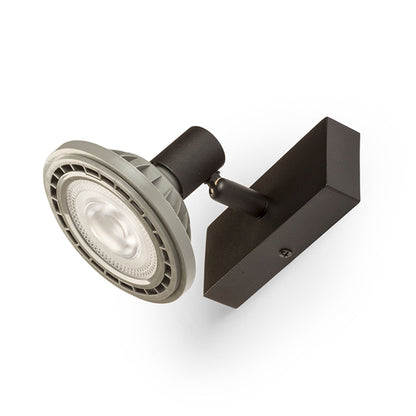TRICA I | minimalist metal wall spotlight | GU10 | white or black | with or without light source