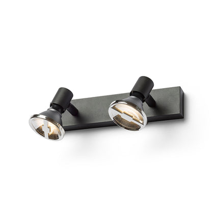 TRICA II | minimalist metal wall spotlight | GU10 | white or black | with or without light source