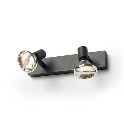 TRICA II | minimalist metal wall spotlight | GU10 | white or black | with or without light source