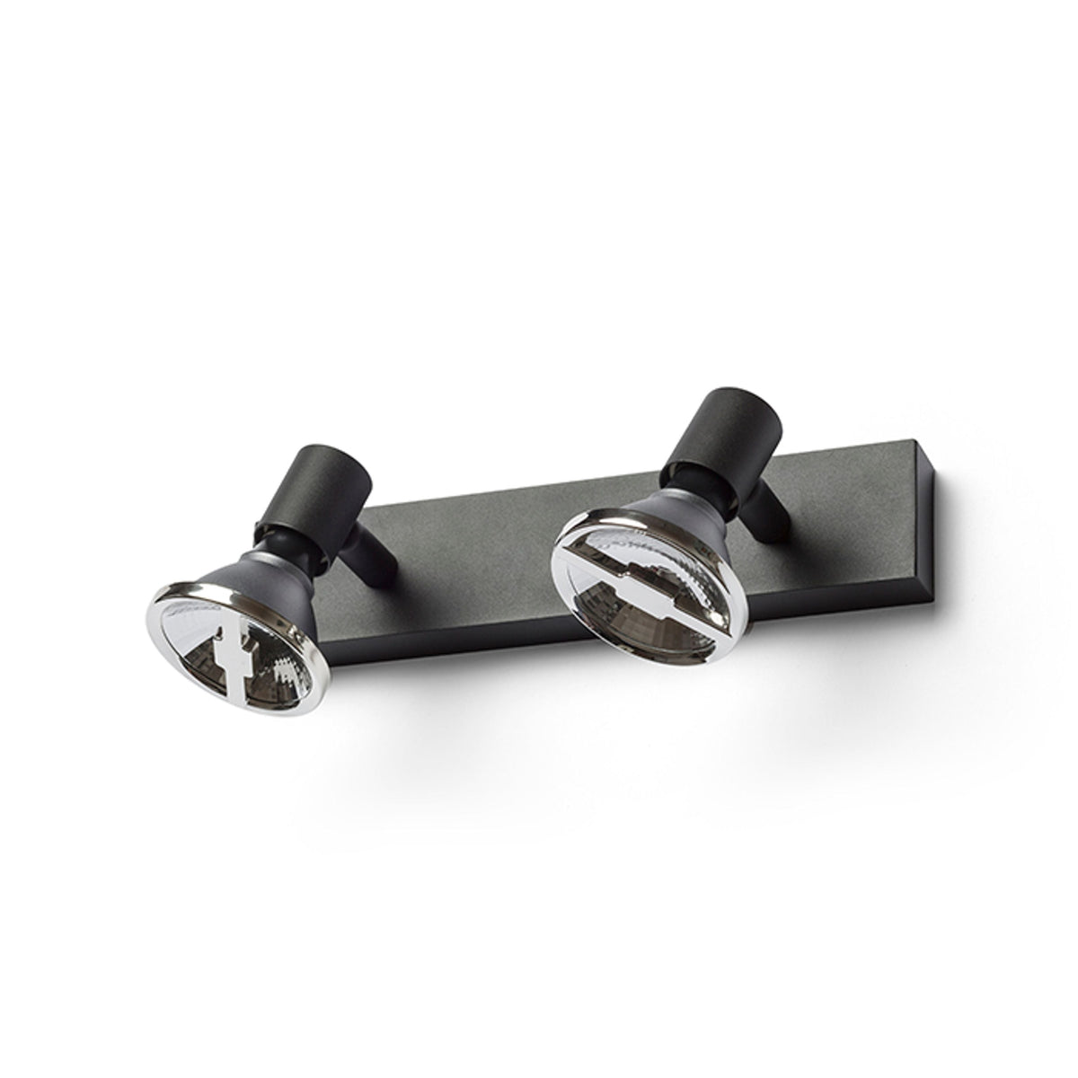 TRICA II | minimalist metal wall spotlight | GU10 | white or black | with or without light source