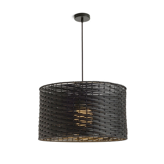 FIATLUX | bamboe hanglamp 41 cm | E27 | zwart | met of zonder lichtbron