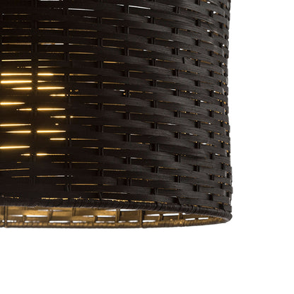 FIATLUX | bamboe hanglamp 41 cm | E27 | zwart | met of zonder lichtbron