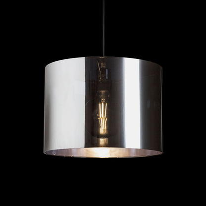FANCY 35/25 | hanglamp met spiegelende kap 35 cm | E27 | chroomfolie | met of zonder lichtbron