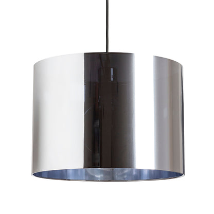 FANCY 50/30 | grote hanglamp met spiegelende kap 50 cm | E27 | chroom of rookfolie | met of zonder lichtbron
