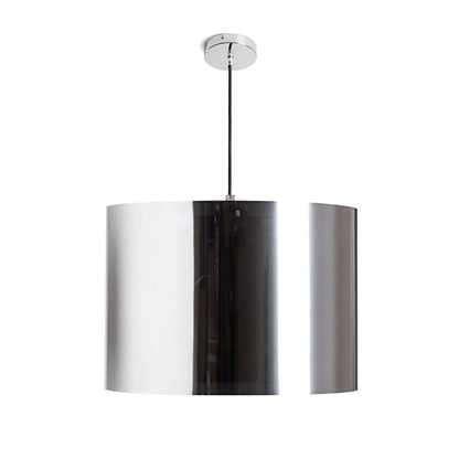 FANCY 50/30 | grote hanglamp met spiegelende kap 50 cm | E27 | chroom of rookfolie | met of zonder lichtbron