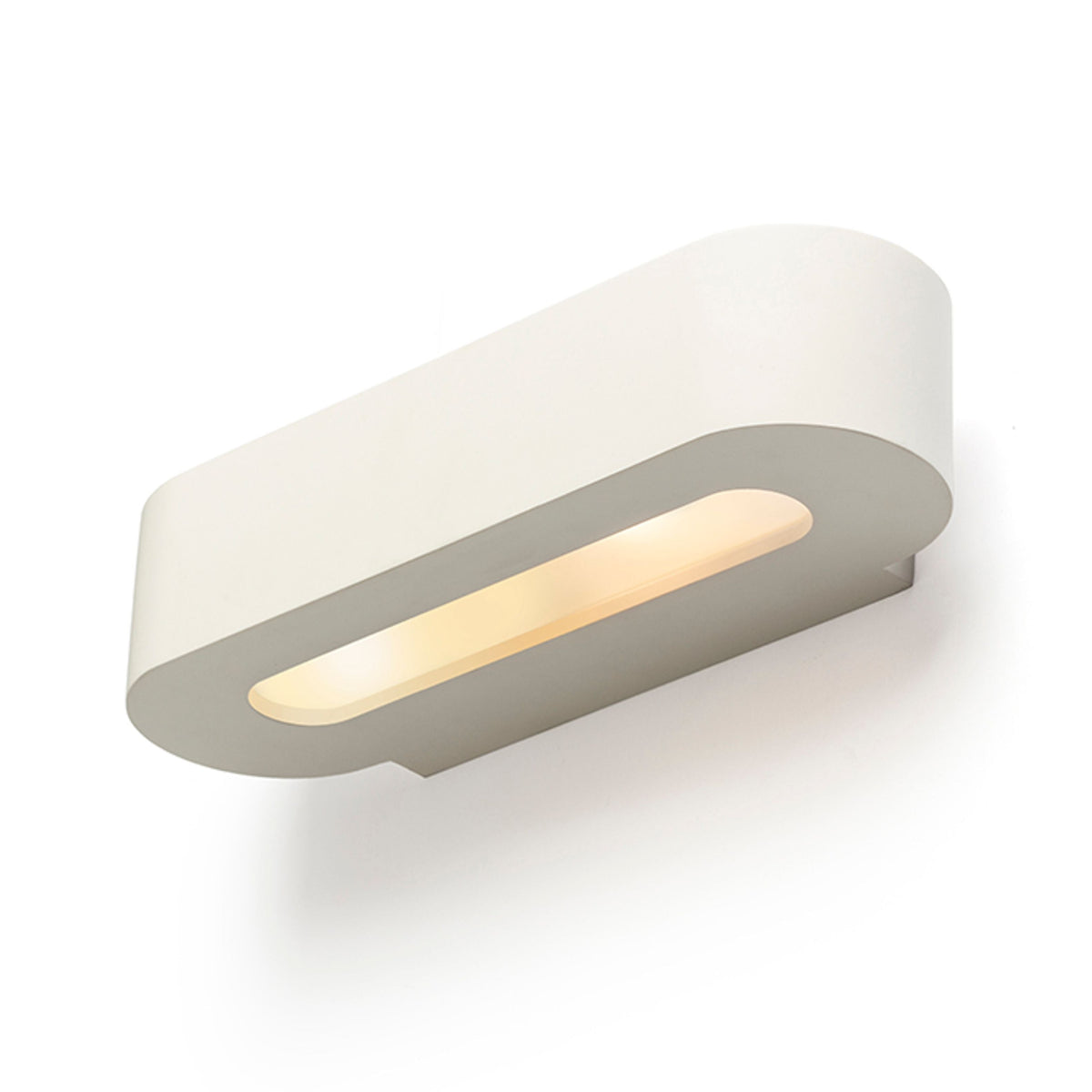 COWLEY | plaster up-and-down wall lamp with satin glass | G9 | paintable | with or without light source