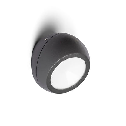 SIV | buiten wandlamp rond | LED 6W 360lm | IP54 | antracietgrijs