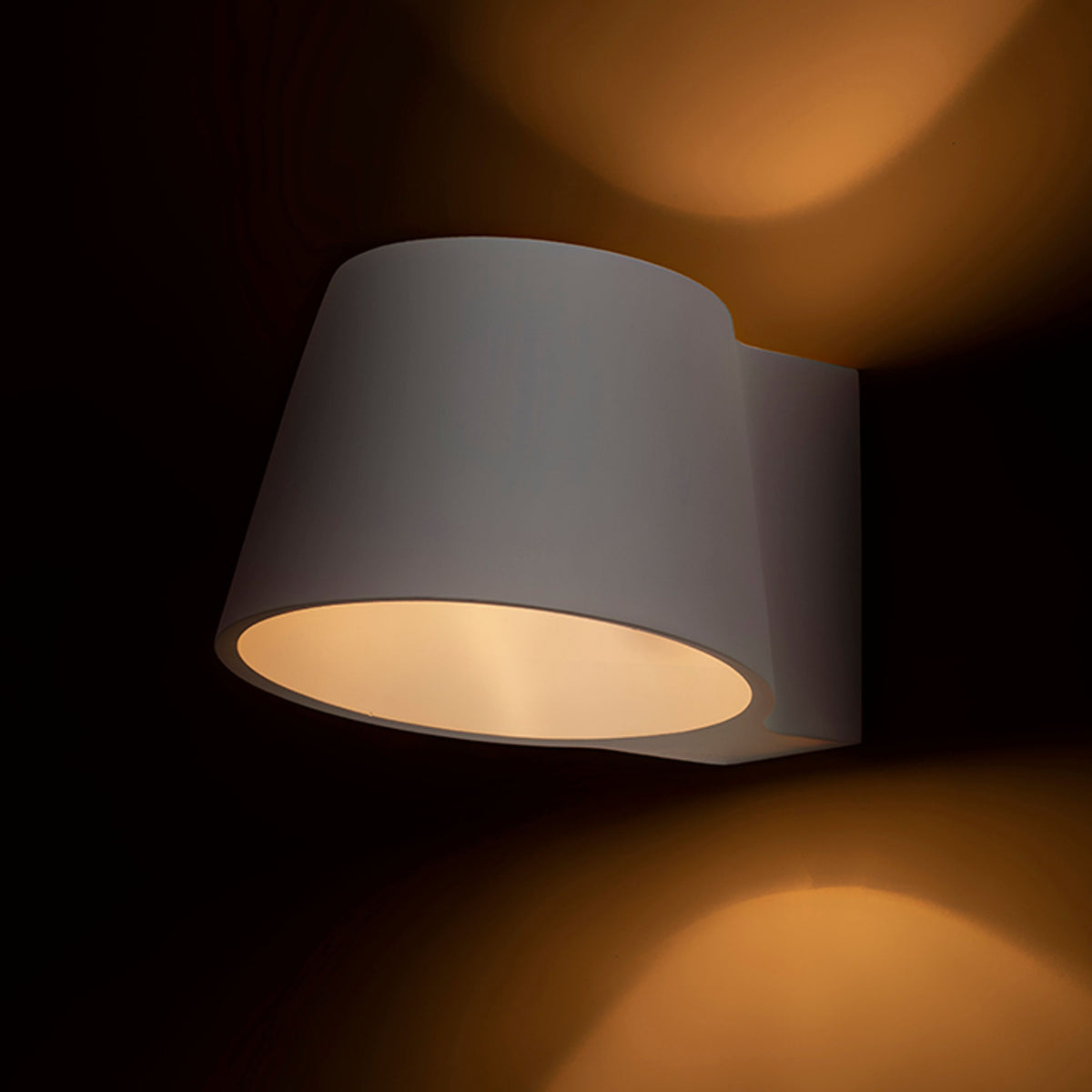 BENITA | gips wandlamp | E14 | overschilderbaar | met of zonder lichtbron