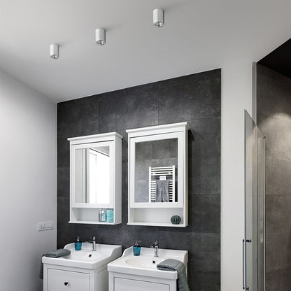 LOLA 88 | utenpåliggende baderomsspot | GU10 | IP54 | hvit, svart eller krom | med eller uten lyskilde