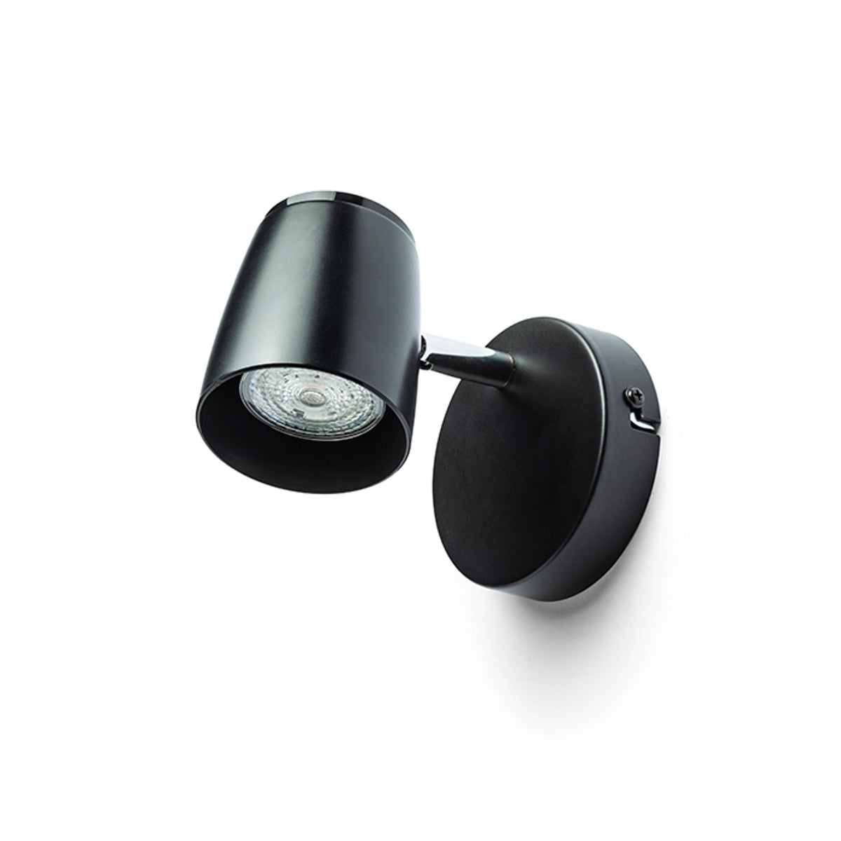JOLI I | adjustable plastic wall spotlight | GU10 | black | with or without light source