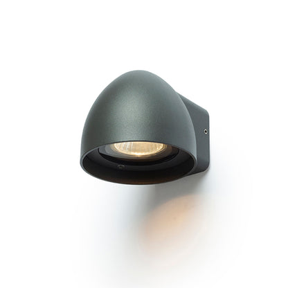 BOURDON | buiten wandlamp gegoten aluminium | GU10 | IP54 | antraciet | met of zonder lichtbron