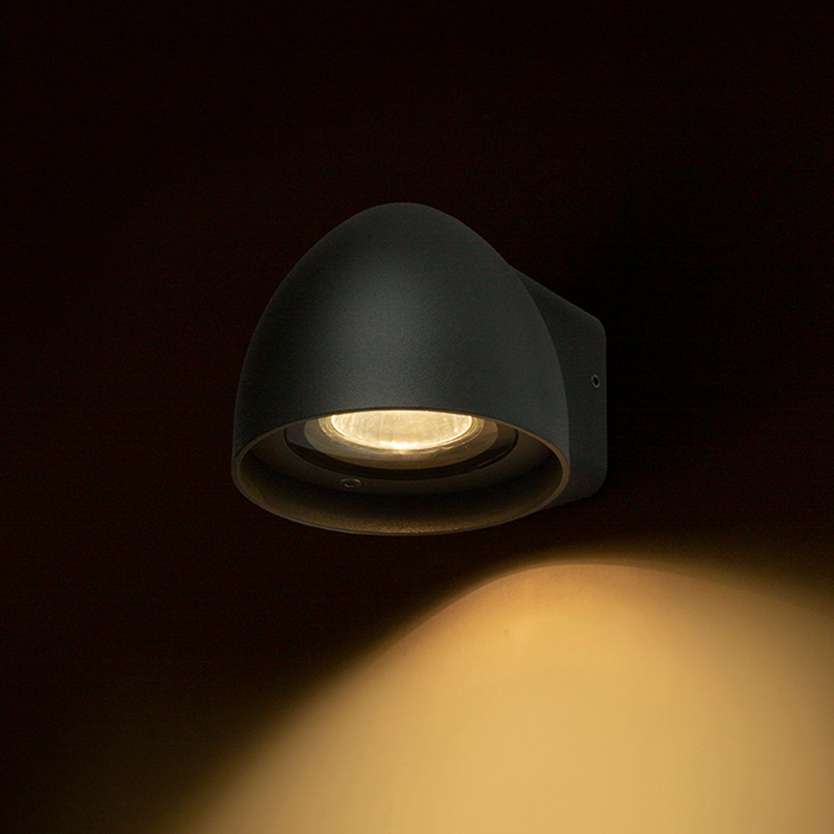 BOURDON | buiten wandlamp gegoten aluminium | GU10 | IP54 | antraciet | met of zonder lichtbron