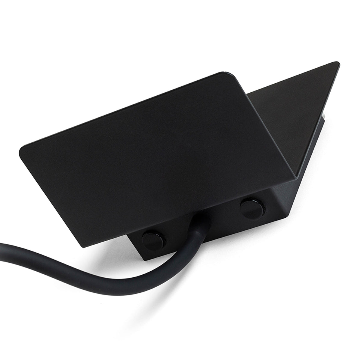 ROSTAM | LED bedlamp met USB-lader en oplaadvlak | twee schakelaars | zwart