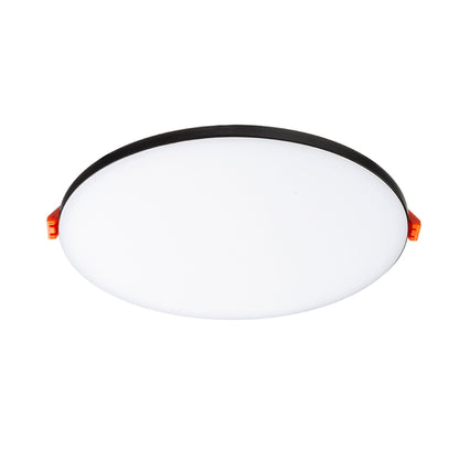 BJORK R 16 | ronde inbouwspot met sierrand | geintegreerde LED 12W 3000K | wit of zwart