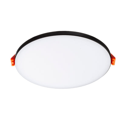 BJORK R 20 | projetor redondo encastrável com aro decorativo | LED integrada 18W 3000K | branco ou preto