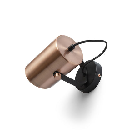 HAREN | robust surface-mounted spotlight with wide reflector | E27 | copper or black | with or without light source