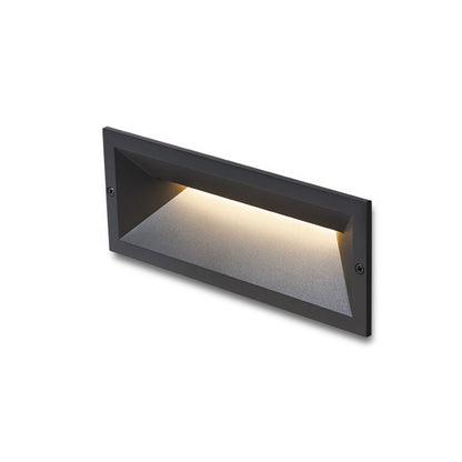 RAGG inbouw wandlamp buiten zwart LED 12W IP65 3000K