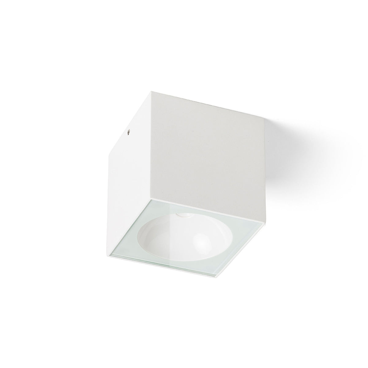 SENZA SQ | kvadratisk utendørs taklampe med klart glass | LED 6W 480lm 3000K | IP65 | antrasitt eller hvit