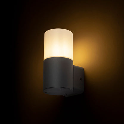 BONNIE lampada da parete | lampada da parete per esterni con vetro opalino | E27 | IP44 | grigio antracite | con o senza lampadina