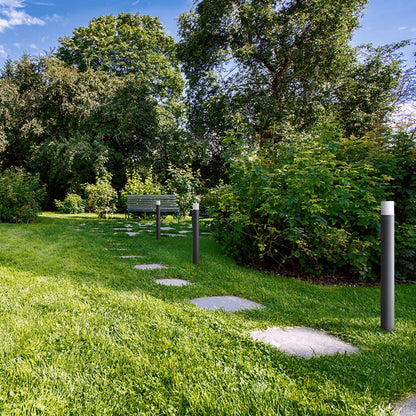 BONNIE BOLLARD | tuinpaal 80 cm met opaal glas | E27 | IP44 | antracietgrijs | met of zonder lichtbron