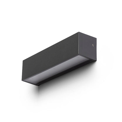 CAMARGUE | obdélníkové venkovní LED nástěnné svítidlo 22 cm | 6 W 550 lm 3000 K | IP65 | antracit
