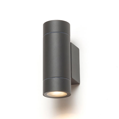 MIZZI NEW II | outdoor up-and-down wall light | 2x GU10 | IP65 | anthracite or silver gray | with or without light source