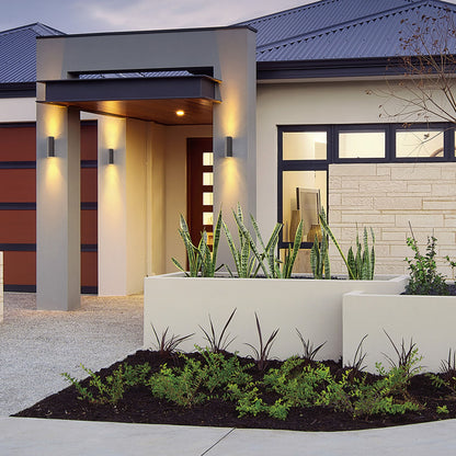 MIZZI NEW II | outdoor up-and-down wall light | 2x GU10 | IP65 | anthracite or silver gray | with or without light source