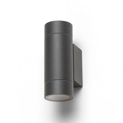 MIZZI NEW II | outdoor up-and-down wall light | 2x GU10 | IP65 | anthracite or silver gray | with or without light source