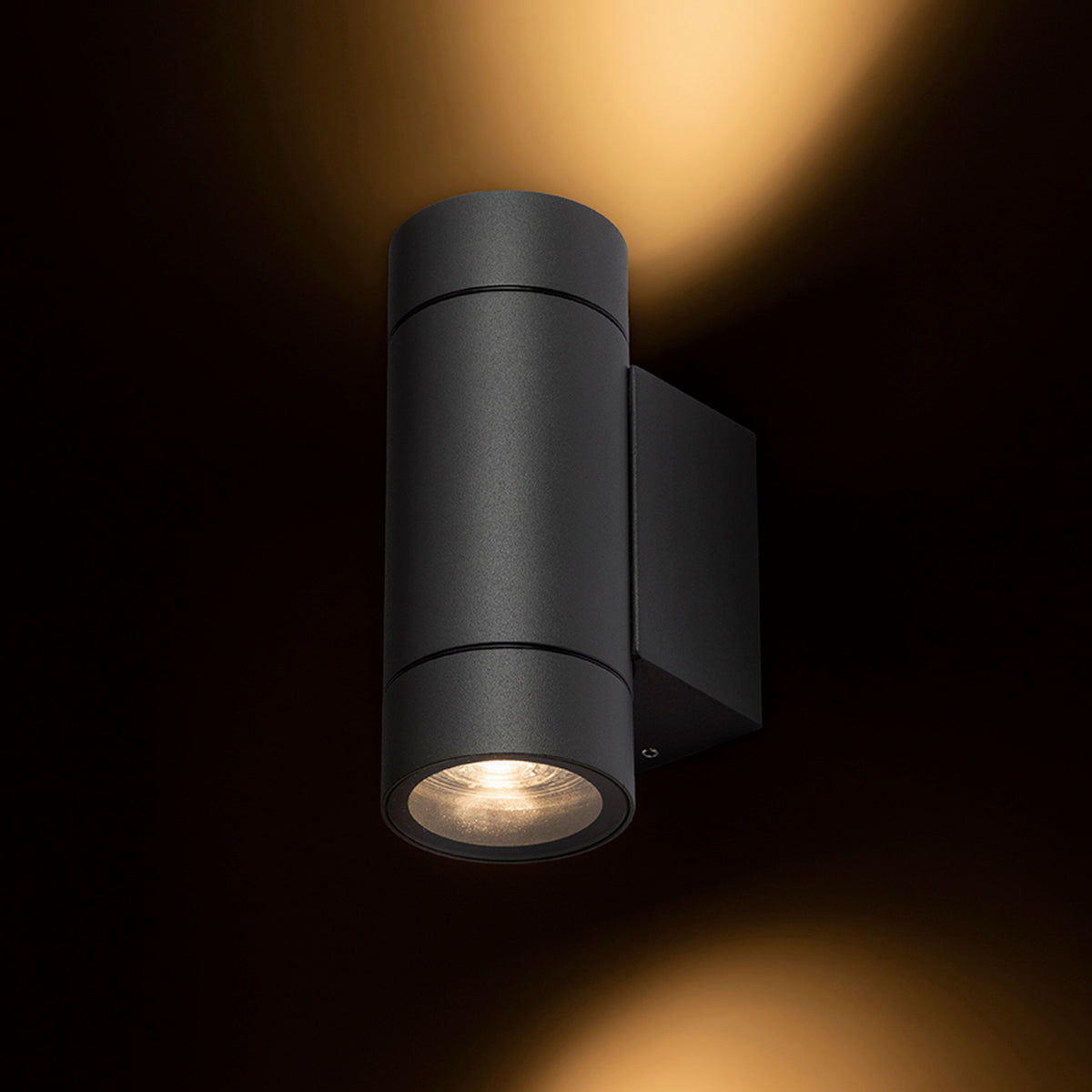 MIZZI NEW II | outdoor up-and-down wall light | 2x GU10 | IP65 | anthracite or silver gray | with or without light source