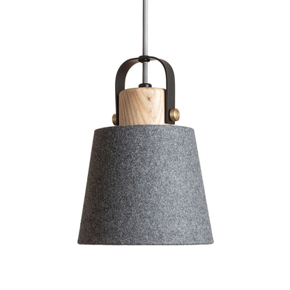 CHOUPETTE | hanglamp met textielkap en hout | E27 | met of zonder lichtbron