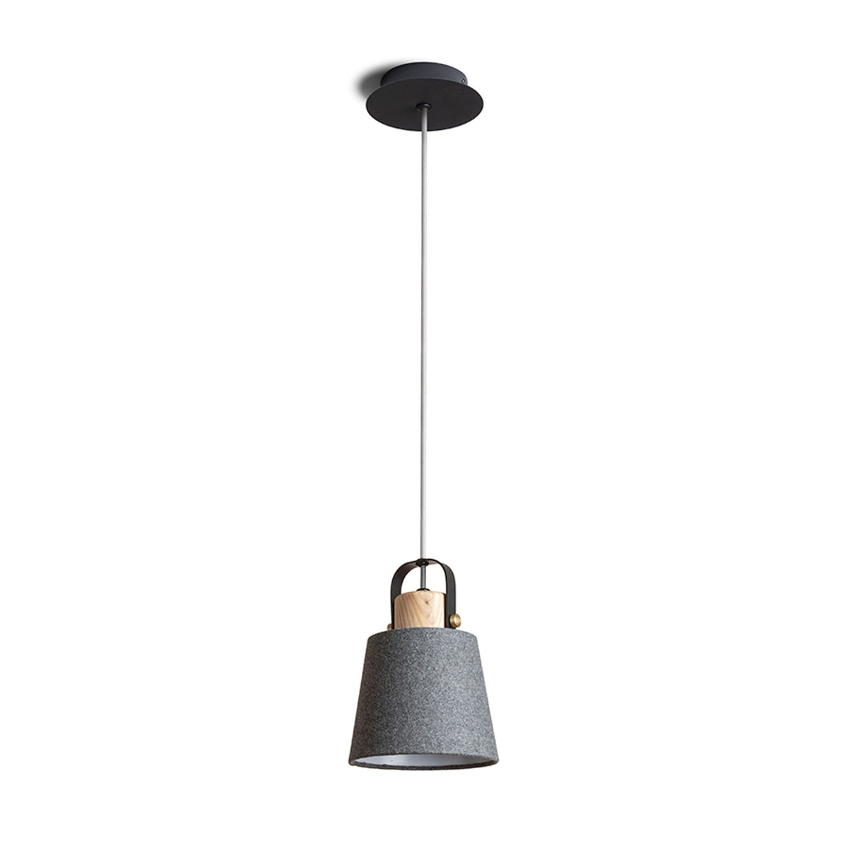 CHOUPETTE | hanglamp met textielkap en hout | E27 | met of zonder lichtbron