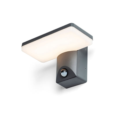 RINA PIR | buiten wandlamp met bewegingssensor | LED 12W 900lm 3000K | IP65 | antraciet