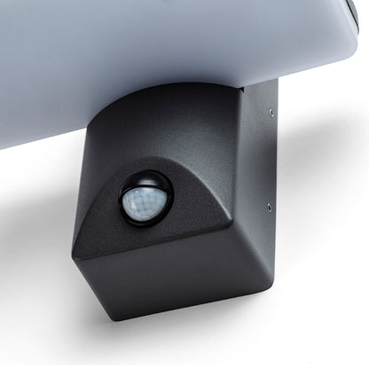 RINA PIR | buiten wandlamp met bewegingssensor | LED 12W 900lm 3000K | IP65 | antraciet